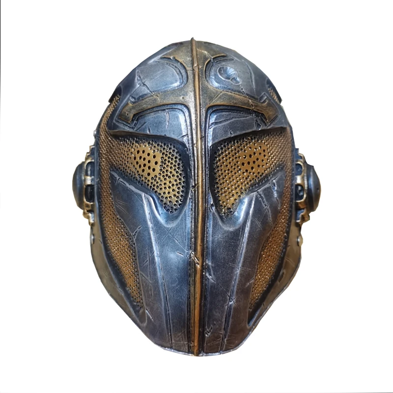 템플 기사단 마스크 할로윈 마스크 템플 기사단 코스프레 의상 마스크 공연 무대 소품 템플러 레진 마스크 실버