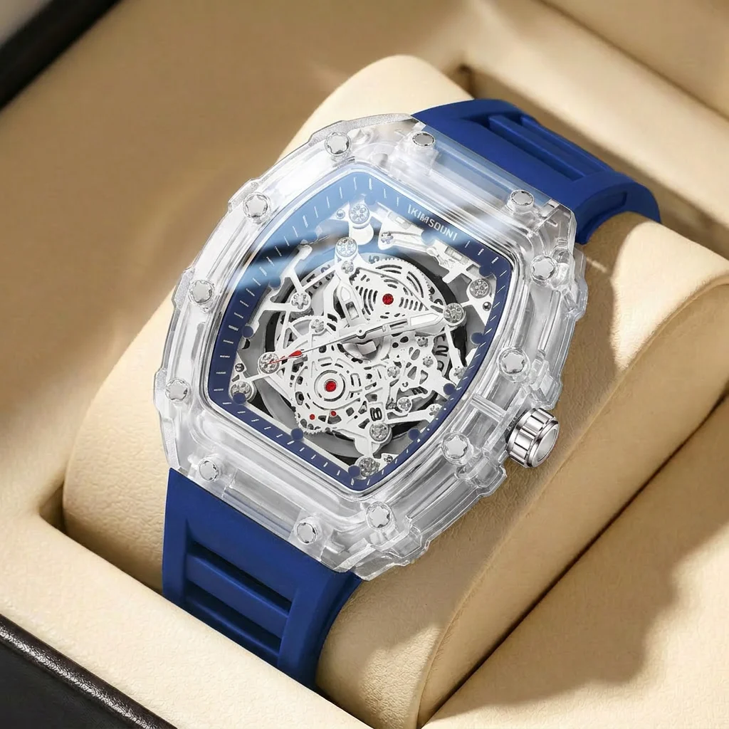 

1pcs Men's silver dial silicone strap vintage fashion classic fashion details Quartz Watch for business party holiday