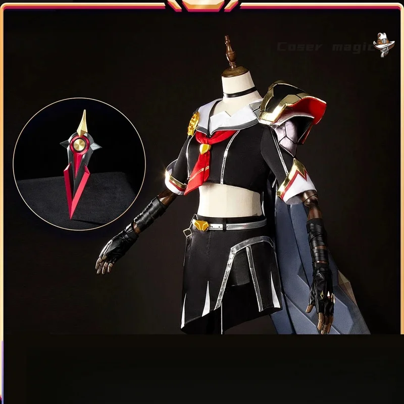 LOL 戦闘アカデミー シャヤ コスプレ衣装 女性 ハロウィンドレス 女性