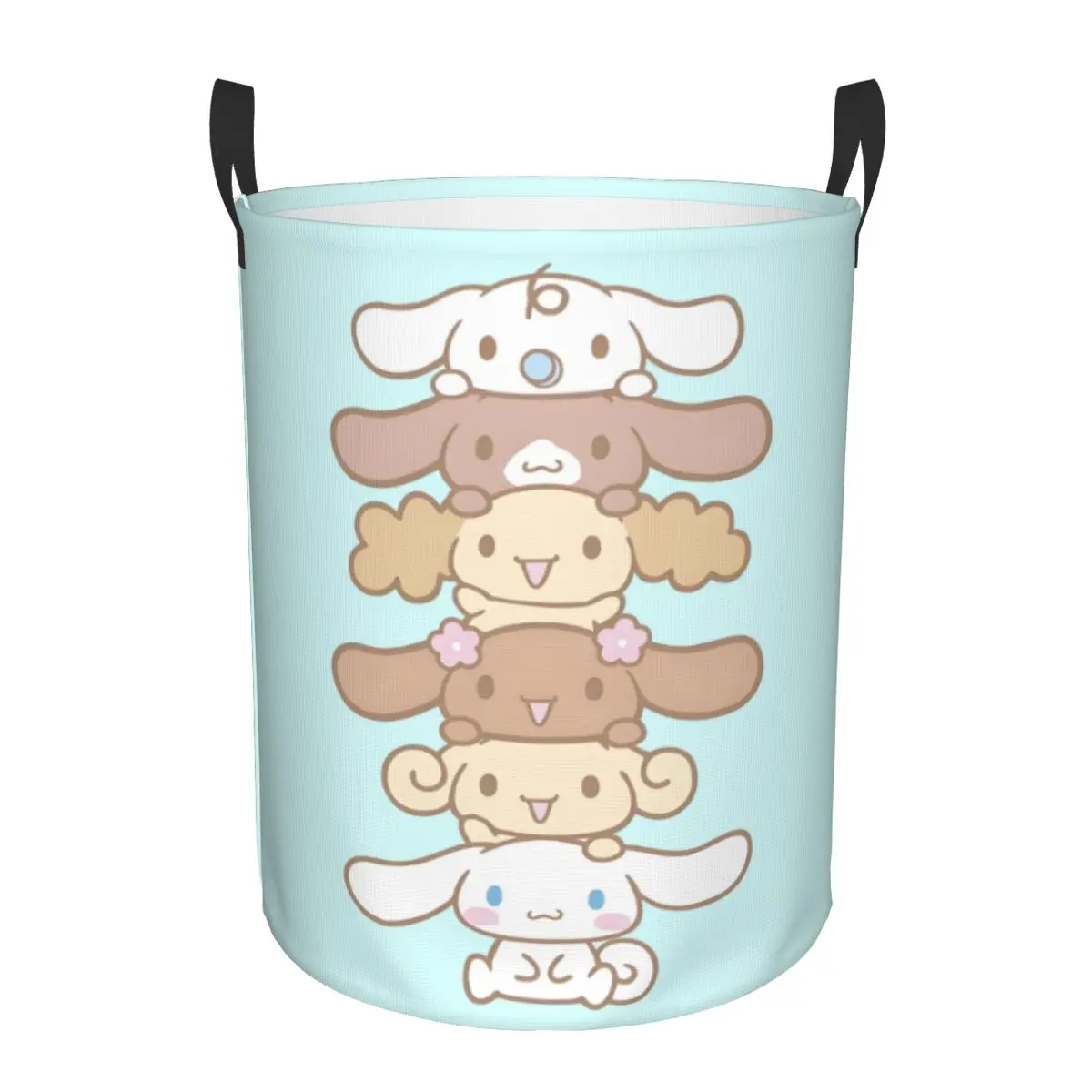 

Корзина для белья Cinnamoroll на заказ, большая корзина для хранения одежды, белая корзина для игрушек для собак, органайзер для детской комнаты