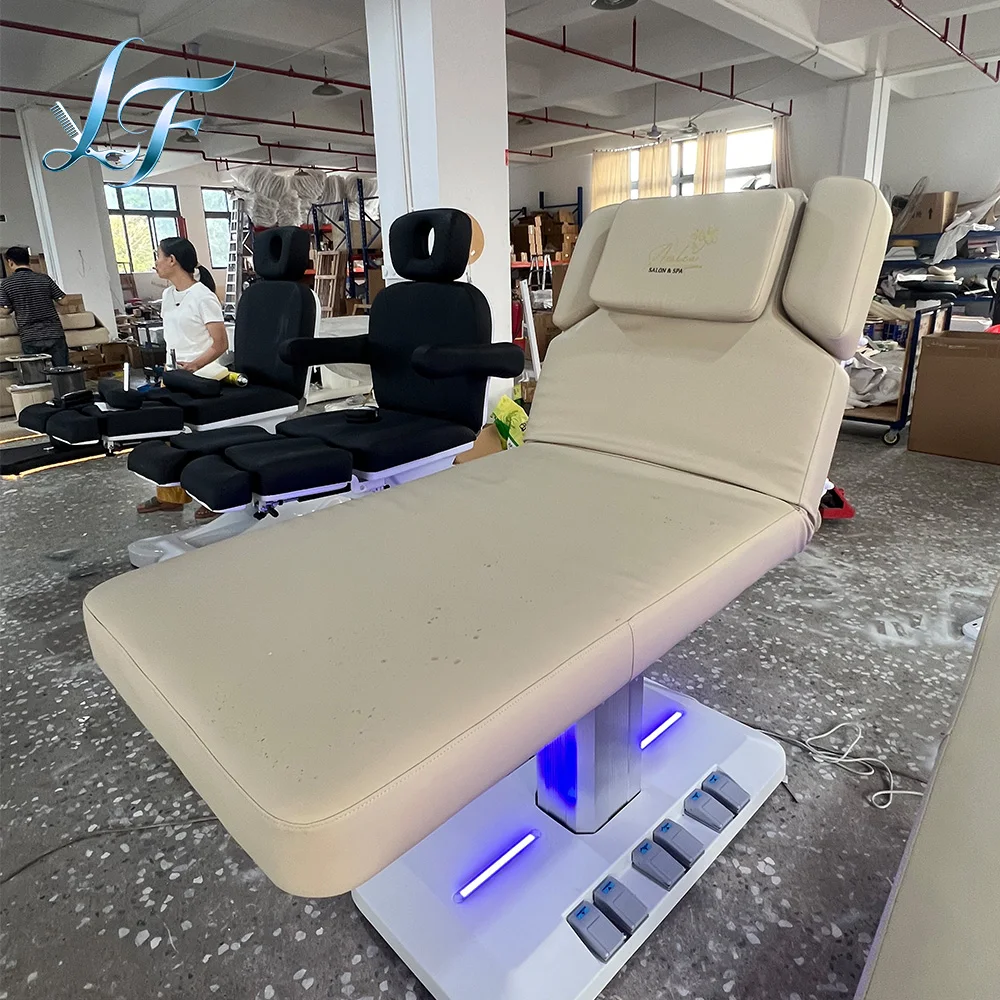 

Luxury Electric Beauty Bed For Eyelash Facial Massage Treatment Professional Salon Practical Furniture