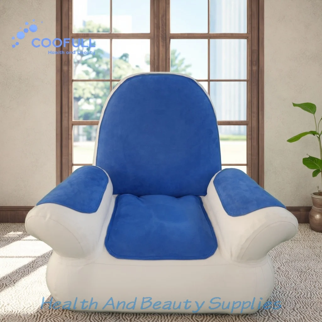 Coofull Foldable Portable Modern Inflatable Lounge Sofa with Customizable Size & Color for Outdoor Camping and Living Room Use