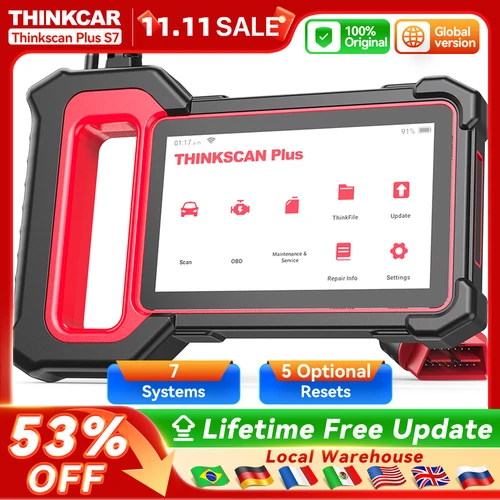 THINKCAR Thinkscan Plus S7 S6 S4 Obd2 Scanner voiture outils de Diagnostic Automotivo OBD Scanner bricolage outil de Diagnostic automatique lecteur de Code