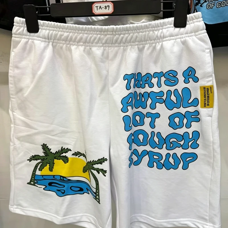 

Summer Men's That's A Awful Lot of Cough Syrup Shorts Funny Patterns Loose Sports Casual Shorts