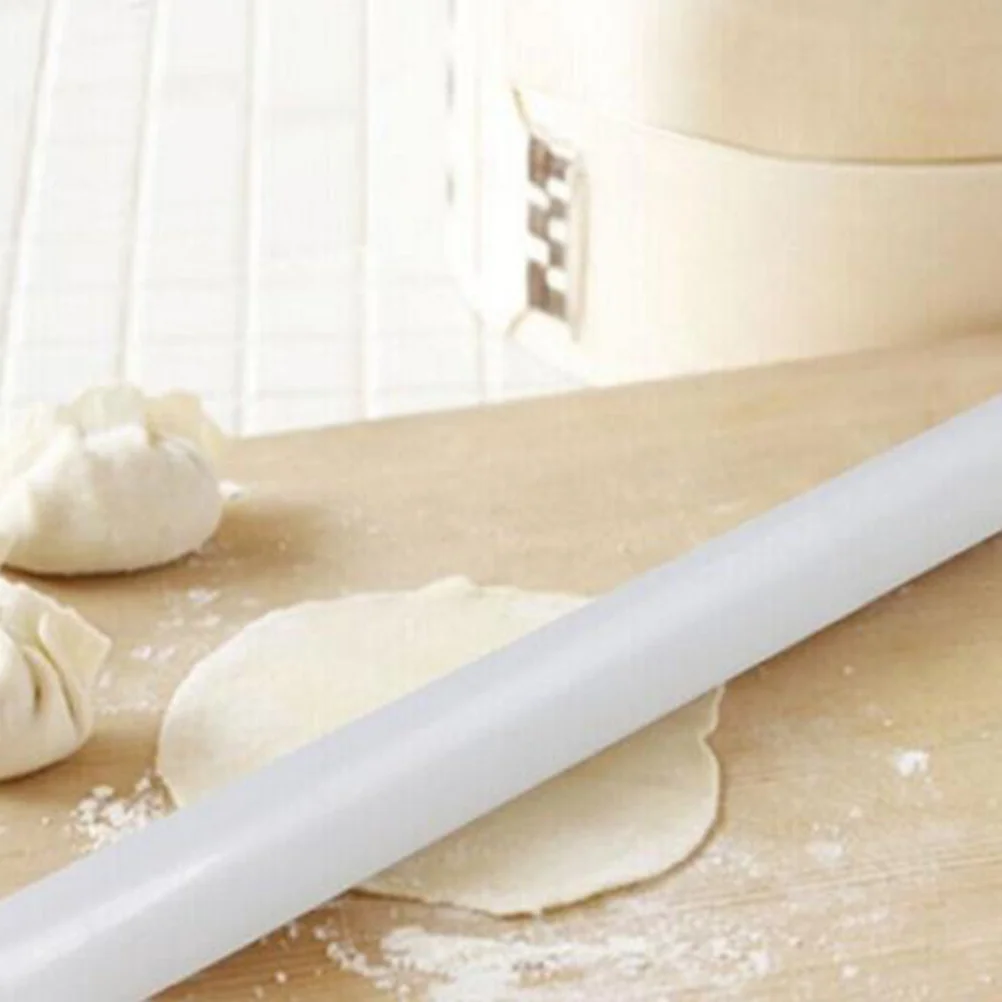 

2Pcs Food-Grade Plastic Rolling Pin Non-Stick Baking Roller for Cake Decorating Pastry Dumpling Noodle Making Kitchen Tools