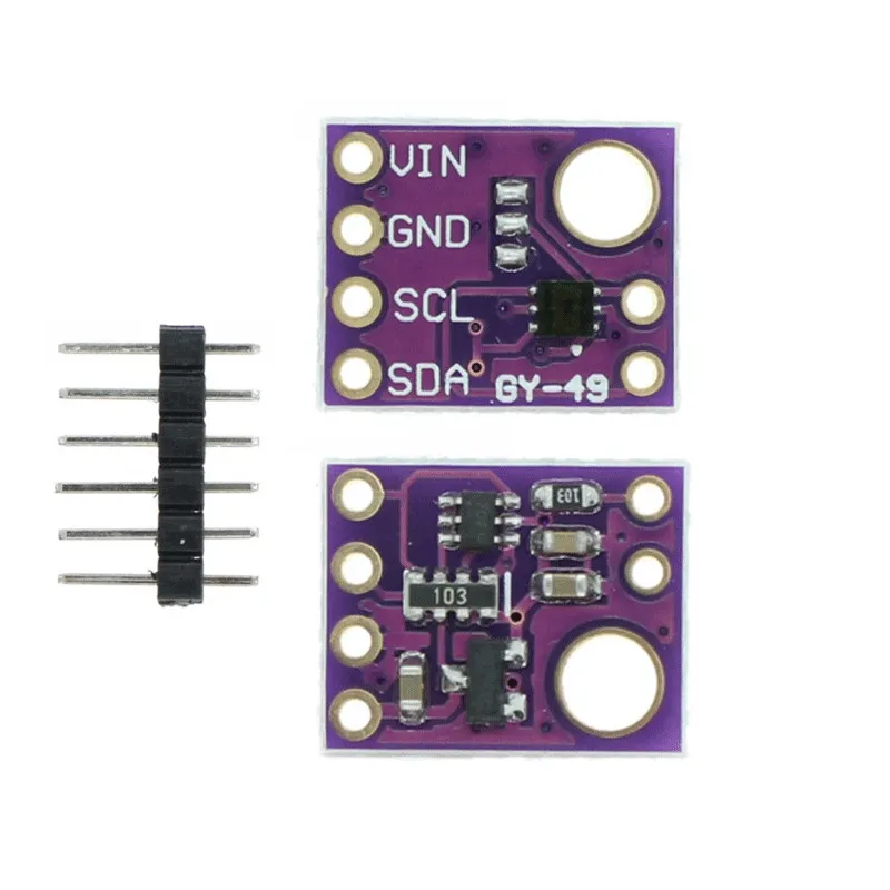 1/2/5/10/20Pcs GY-49 MAX44009 Digital Light Intensity Sensor Module I2c Interface High-Precision