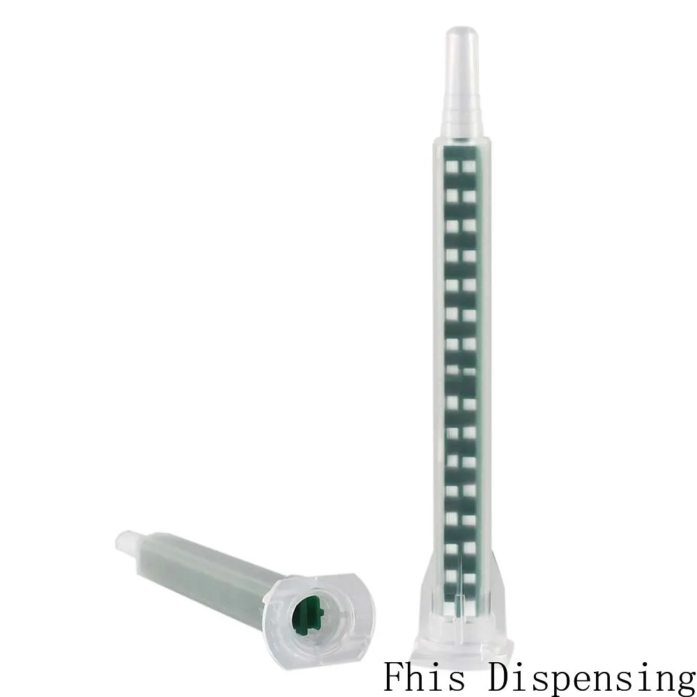 Leak-proof Bayonet Core 5.3-16 Green Square Static Mixing Nozzle Corrosion-resistant Epoxy Mixer Tip