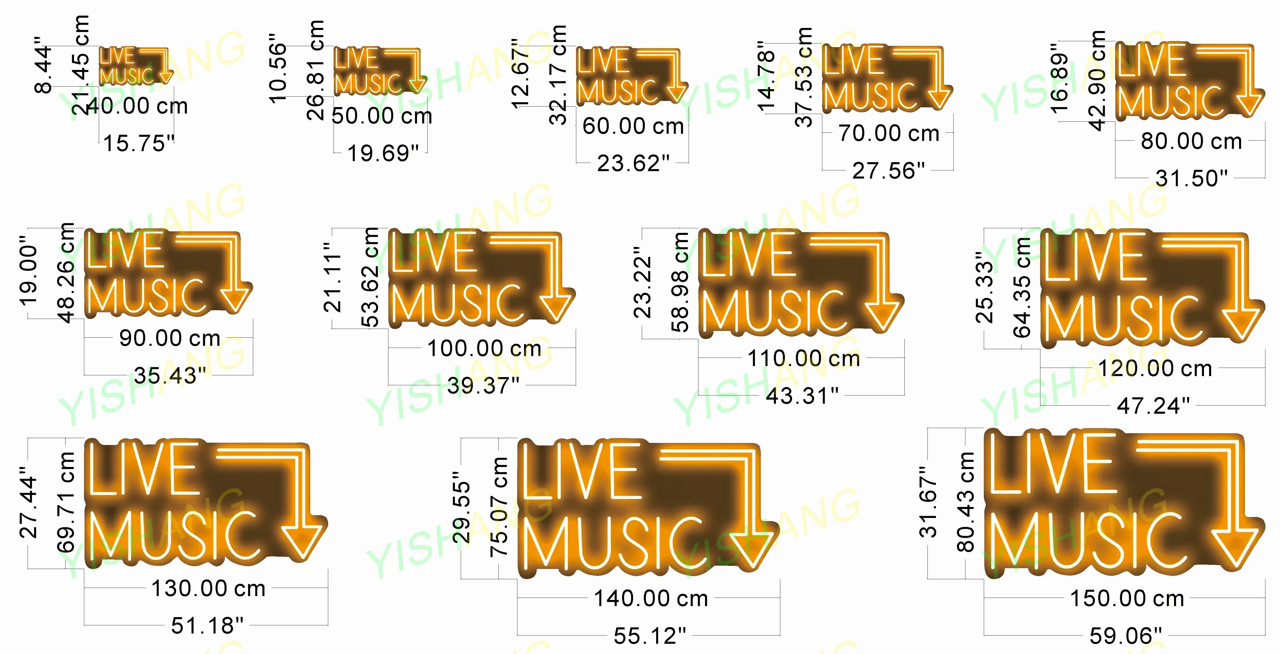 LIVE MUSIC Neon Sign Wholesale Neon Signs Drop Shipping to Any Country