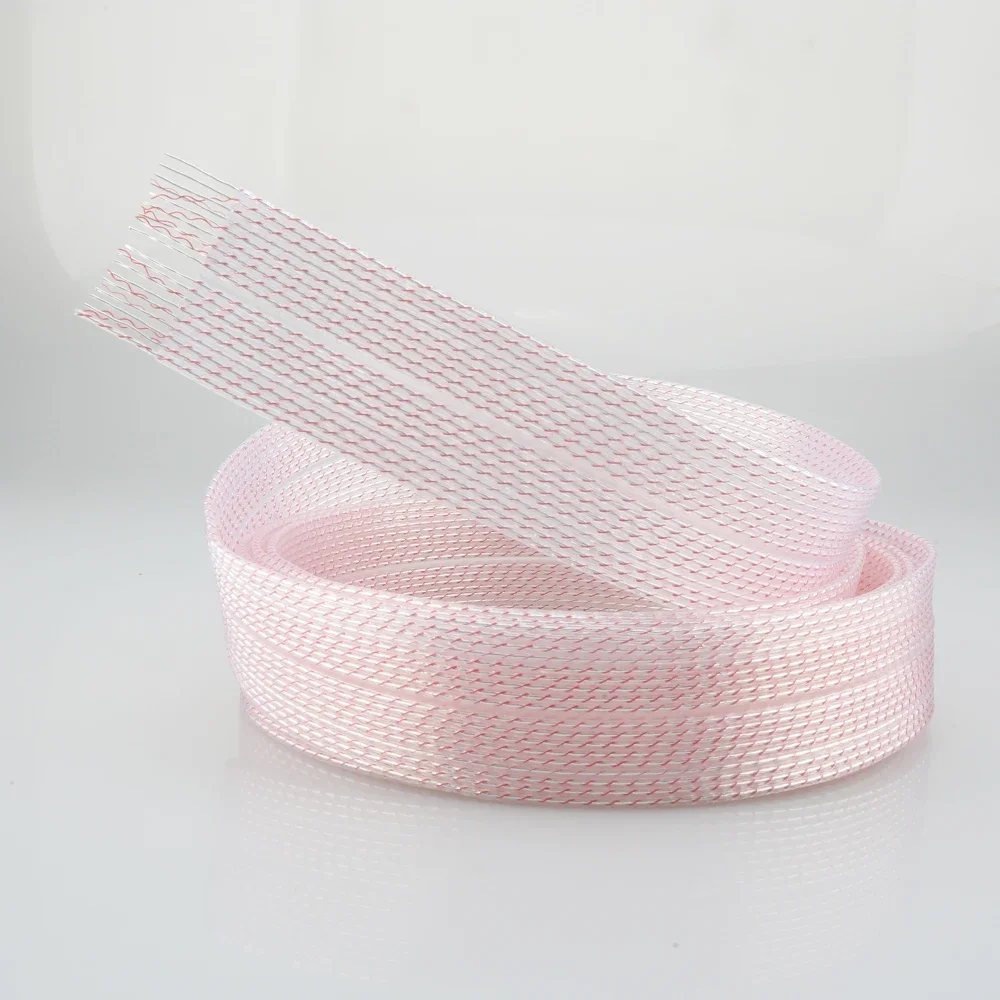 Audiocrast FC02ag Cavo per altoparlante piatto placcato argento Cavo per altoparlante piatto di fascia alta stile nordost unterminale