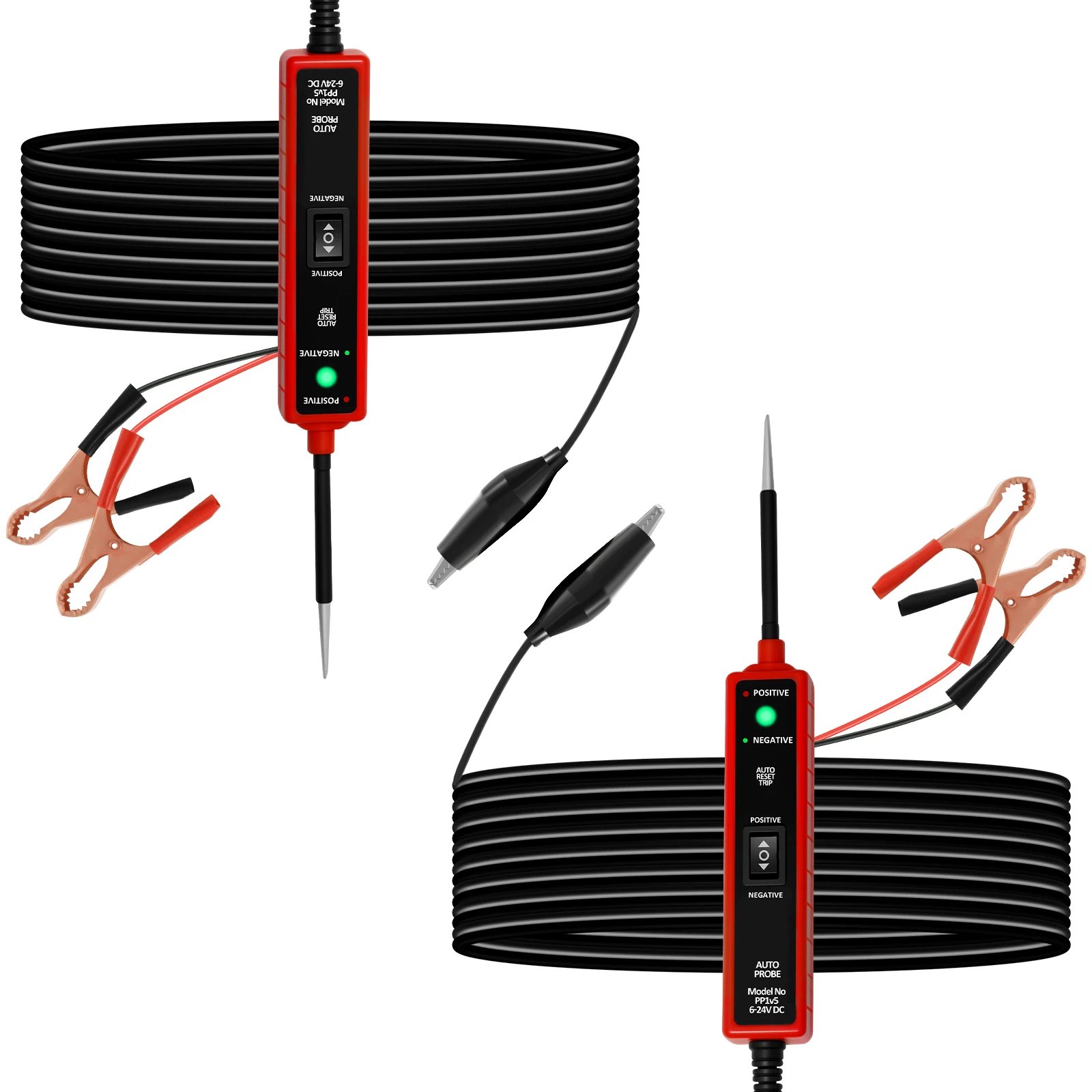 

1/2PCS Car Digital Automotive Electrical Tester, 6-24V Car Power Circuit Probe, Multifunctional Electrical System Diagnosis Tool