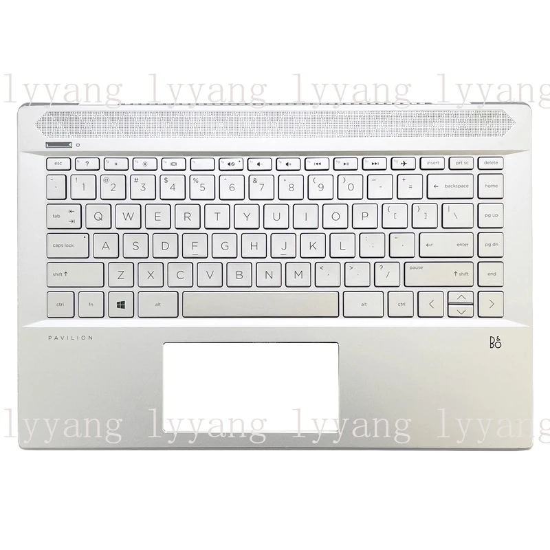 

f New For HP Pavilion 14-CE Series 14" Upper Case Palmrest Cover Backlit Keyboard