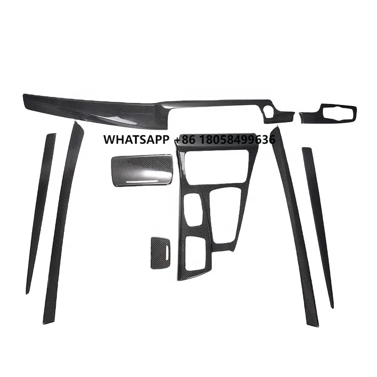 

Для RHD только 9 шт. наклейка на внутреннюю отделку автомобиля из углеродного волокна для 5 серии F10 2012+