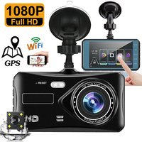 Car DVR WiFi GPS Dash Cam Rear View Car Camera 1080P Full HD Car Video Recorder Night Vision Auto Dashcam Black Box Registrator