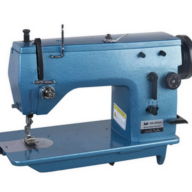 JUKKY 20U33 Máquina de costura industrial de cama plana Zigzag Novo suporte de mesa com motor de ferro Coudre eletrônico 13 mm máx. Espessura de costura