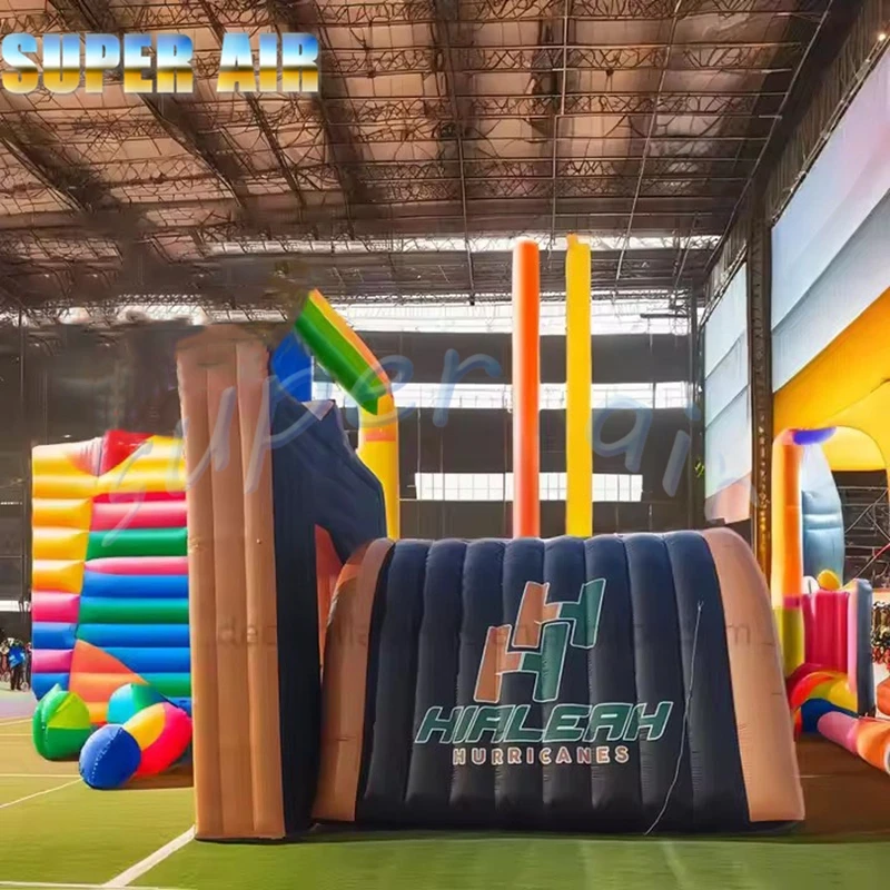 ตกแต่งกิจกรรมกีฬาที่กําหนดเองซุ้มอุโมงค์พองแบบพกพาสําหรับงานแสดงสินค้า