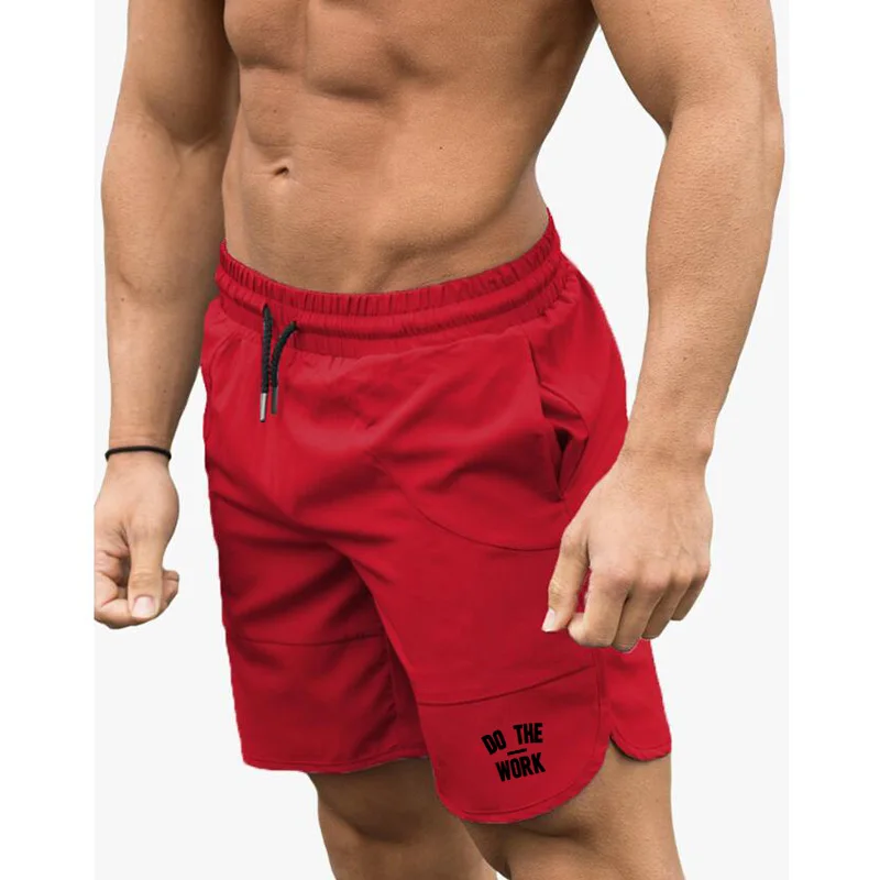 Calções esportivos masculinos jogging de secagem rápida impressão tecido calça verão seção fina maratona treinamento cintura elástica calças curtas