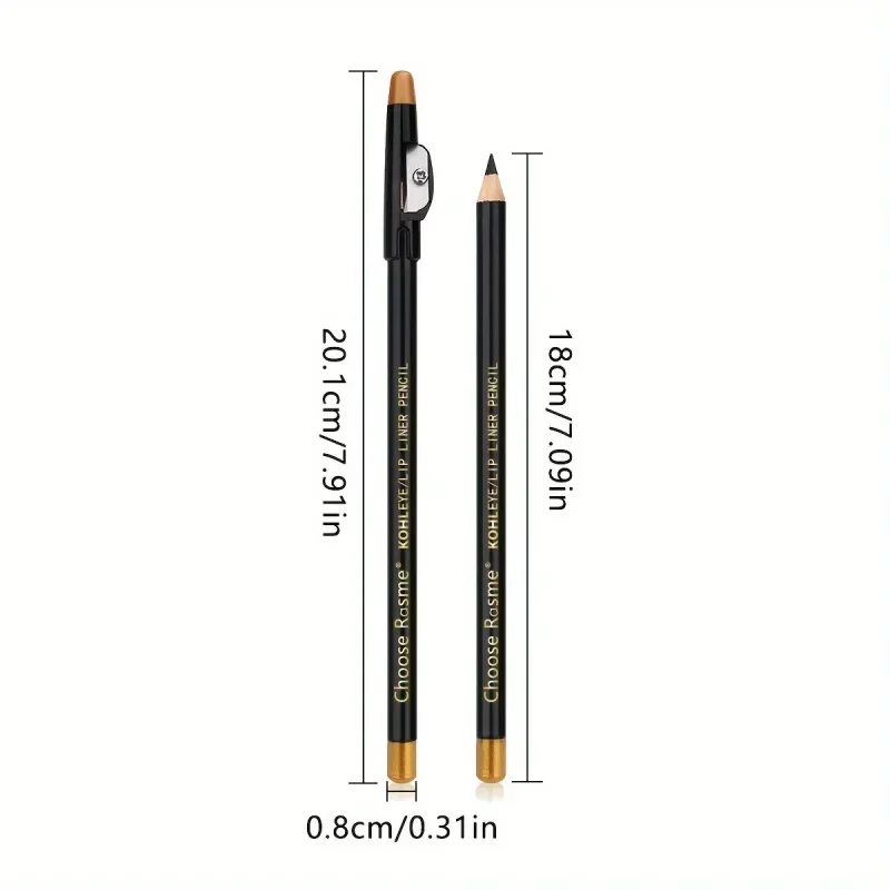 12 Stuks Microblading Houten Wenkbrauw Pen Waterdicht Langdurige Make-Up Wenkbrauwpotlood Positionering Zwart Bruin Wenkbrauw Cosmetische