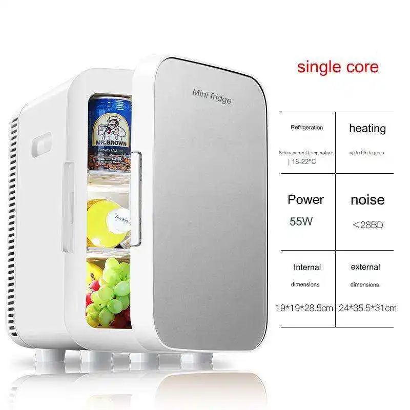 10L Capacity Mini Portable Car Refrigerator ABS & Tempered Glass 12V Freezer Cooler Box Hotels Garages Outdoor Use Made China