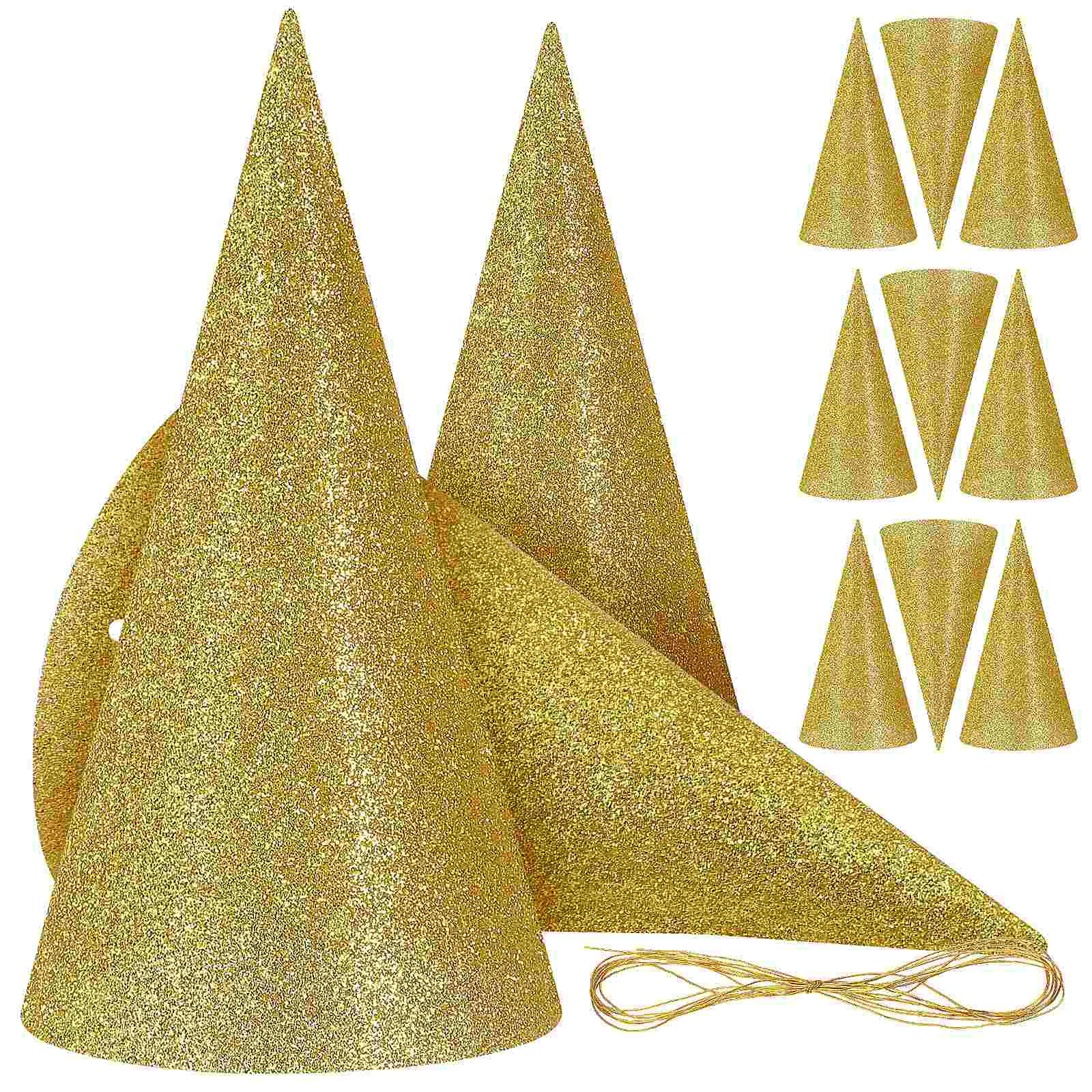 

12 Pcs Birthday Hat for Baby Cone Party Hats First Cap Kids' Prop Adults Toddler