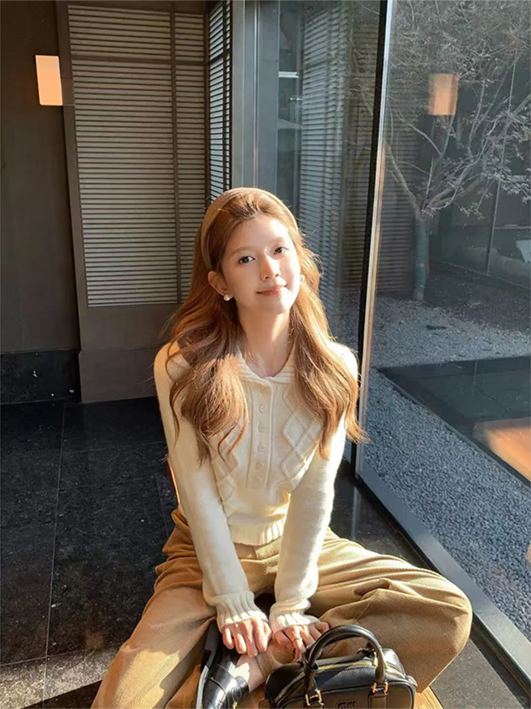 

Casual Collar Knitted Sweater ort Sle Women's Spring Autumn Winter Versatile Slim Fit Warmth Heating Lady's Top