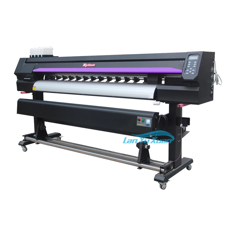 1.8m Eco Solvent Printer 2 Heads I3200 Roll To   for Flex Banner Vinyl Canvas Non Woven Fabric