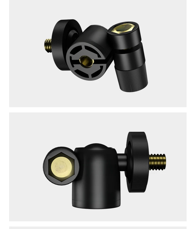 1/4 interface Screw Mini Gimbal Head Tripod Mount Camera Head Adapter Ball Tripod Bracket For DSLR DV Cameras Photography