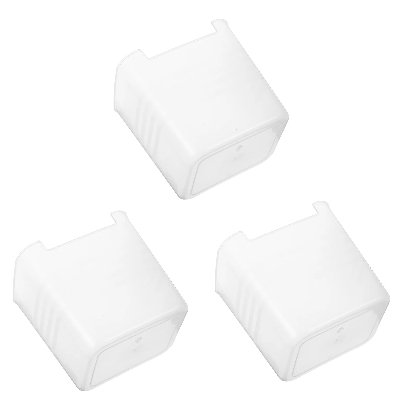 

3 Piece Refrigerator ganizer Set Clear Storage Containers Fridge Door Semi Transparent Plastic Bins Pantry ganization