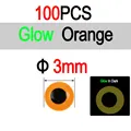 3mm 100pcs Orange