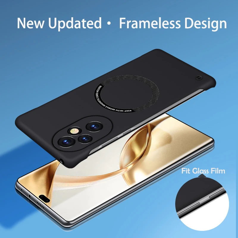 رقيقة جدا المغناطيسي فرملس الجلد يشعر جراب هاتف ل الشرف 300 200 100 90 80 70 60 50 X9C الذكية ماجيك 6 7 لايت برو غطاء نحيف #6