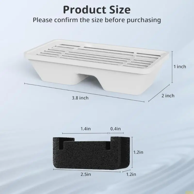 A0NC Замена фильтров и губки для автоматических кошек аккумуляторной аккумуляторной аккумуляторной аккумуляторной батареи для