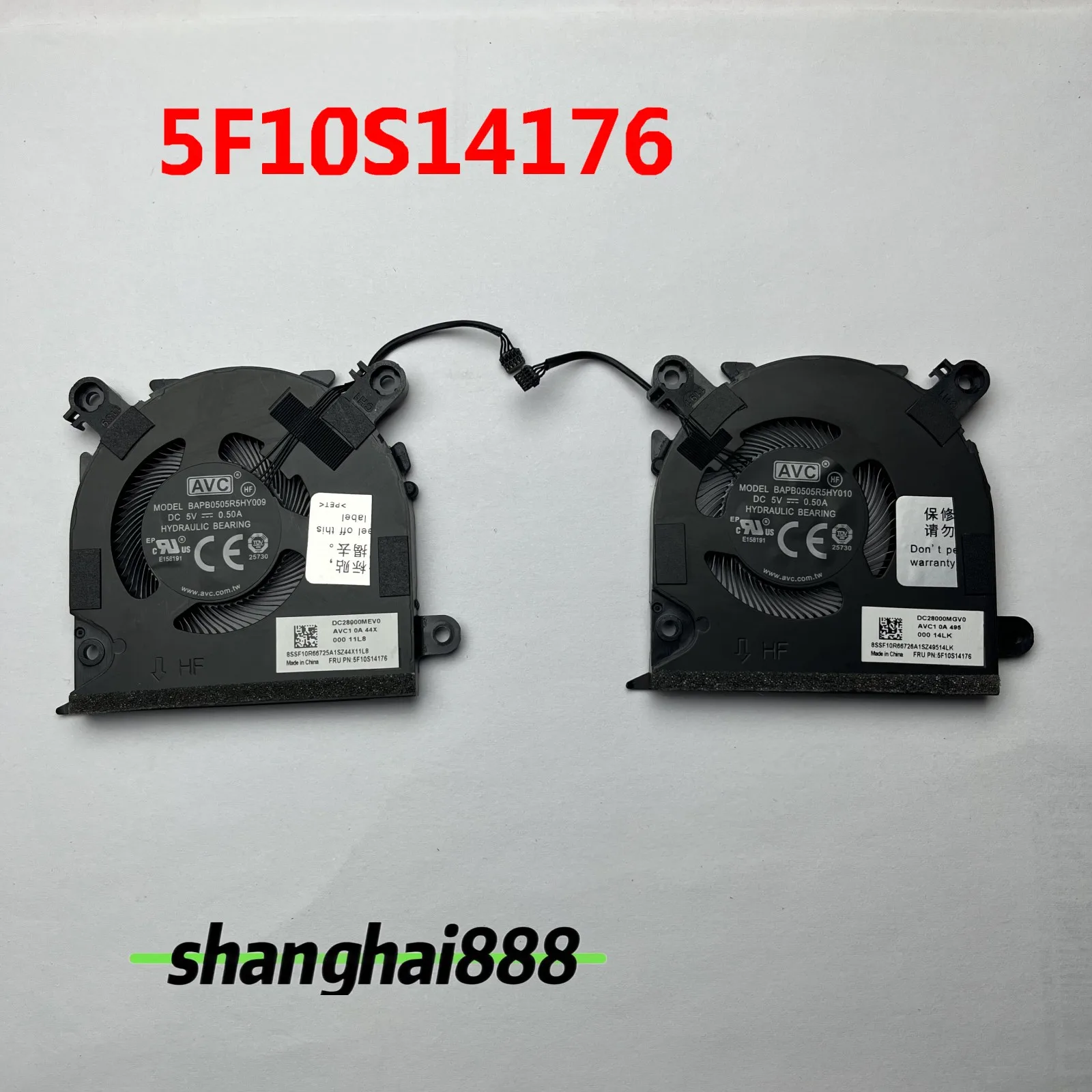 5F10S14176 new for lenovo Yoga Slim 7 14Q8X9 83ED CPU GPU Cooling FAN