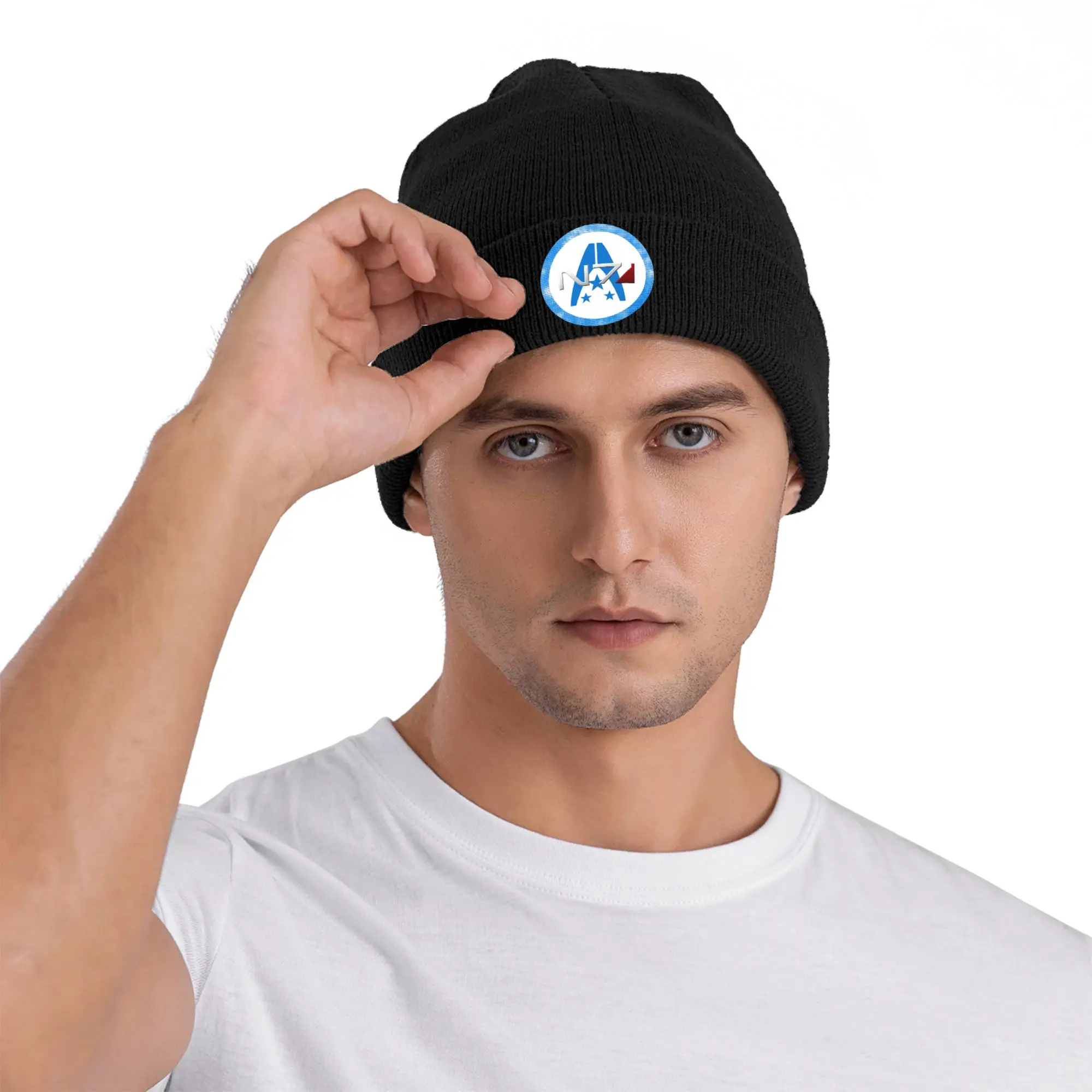 Mass Effect N7 Winter Skullies Beanies Hat Warm Autumn Knitted Hats Bonnet Caps for Women Men