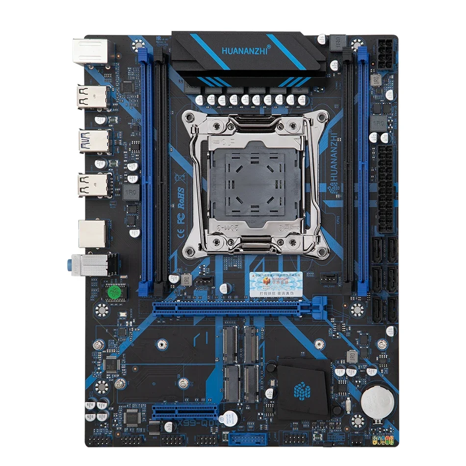 Материнская плата HUANANZHI QD4 LGA 2011-3 с поддержкой XEON E5 2620 2640 2660 2666 2667 2670 2680 2696 V3 V4 DDR3 RECC NON-ECC RAM NVMe