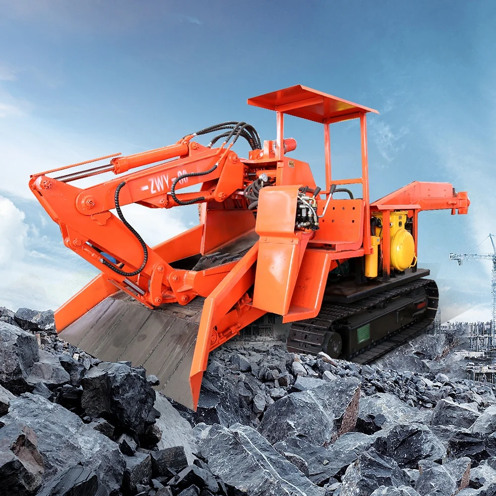 Muck Machines Mining Crawler Grilled Dig Slag Machine Tunnel Mucking Loader Slag Raking Machine For Sale