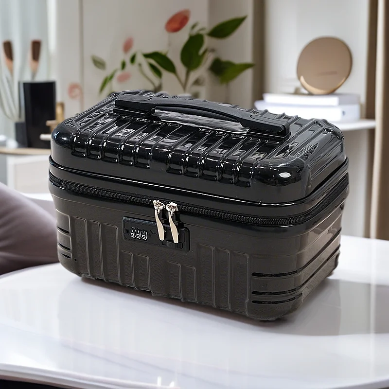 16inch Portable Suitcase Female Makeup Bag Small Short Trip Password Box Toiletry Bag Lightweight Mini Makeup Case