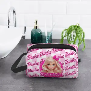 Zeichnungen Barbie Girl Travel Toiletry Bag, Custom Fashion, Damen -Kosmetik -Make -up, Schönheitsaufbewahrung, Dopp -Kit 8 Hauptverkäufe Barbie Travel - №8