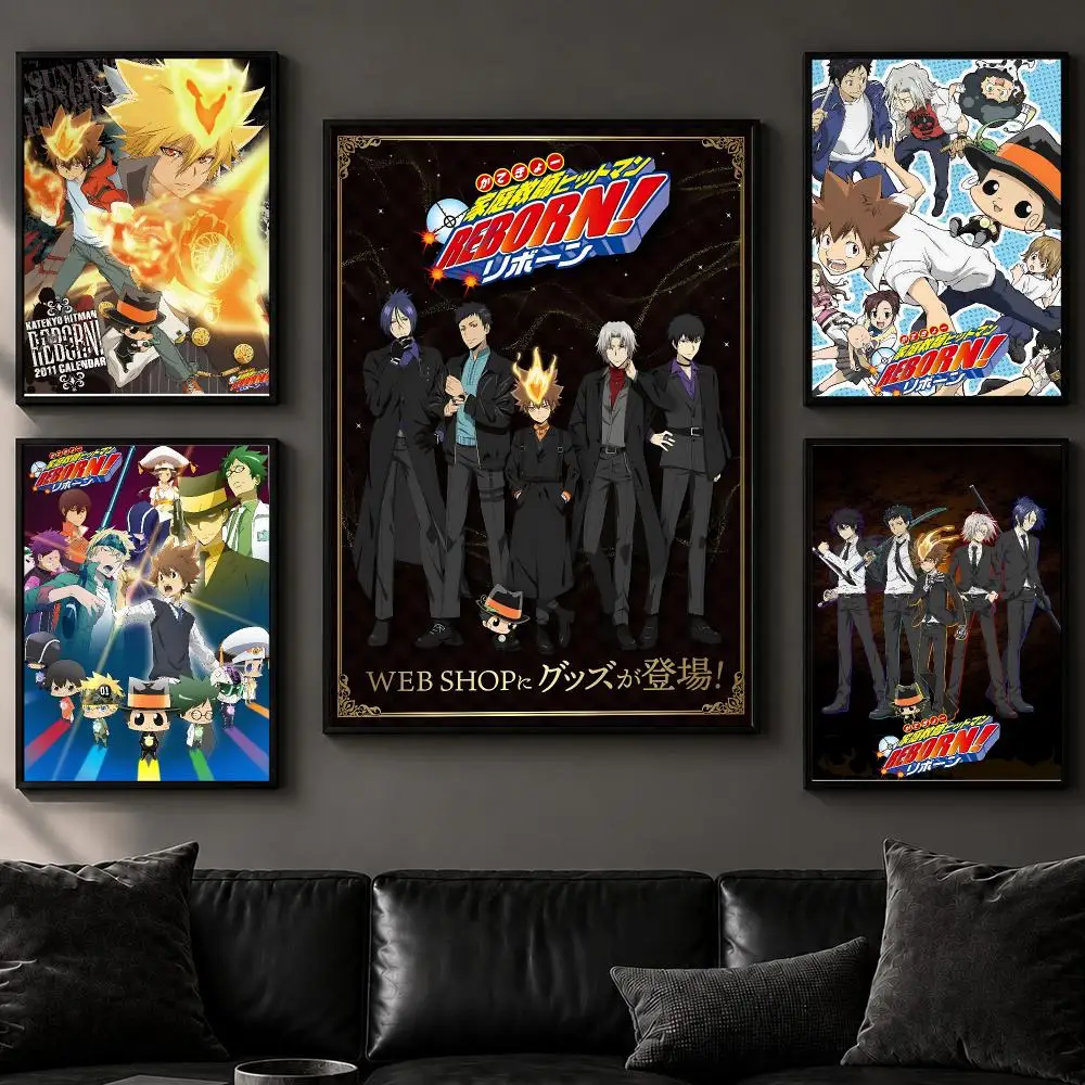 Anime R-RebornS Poster Art  Self-Adhesive No Glue Residue Wall Decor for Bedroom Living Room