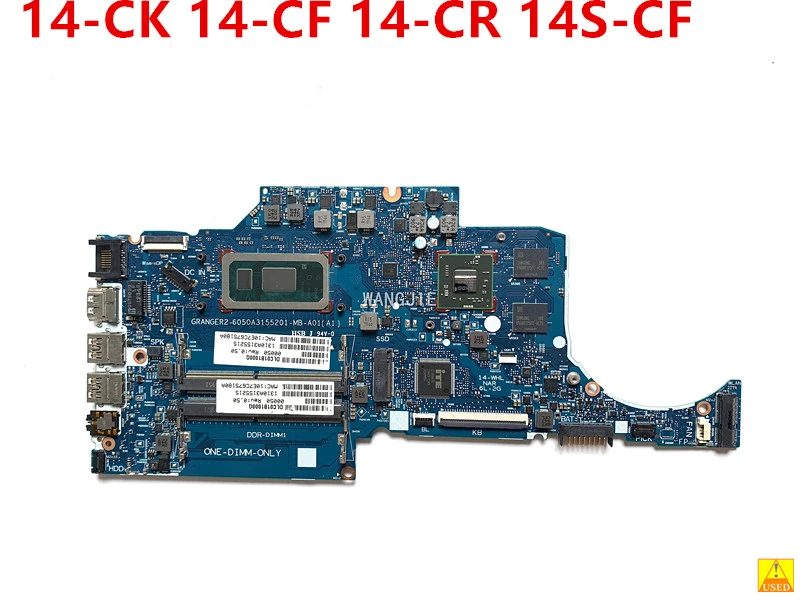 

6050A3155201 Motherboard with SRFFW I7-8565U CPU For HP Pavilion 14-CK 14-CF 14-CR 14S-CF 14S-CR Used Mainboard 100% Working