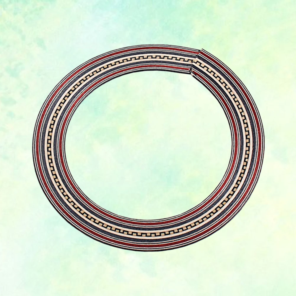 

Paua Abalone Guitar Rosette Inlay Curved Strips 18Mm Sound Hole Decoration Wood Decals Easy Apply Remove Guitar Accessory