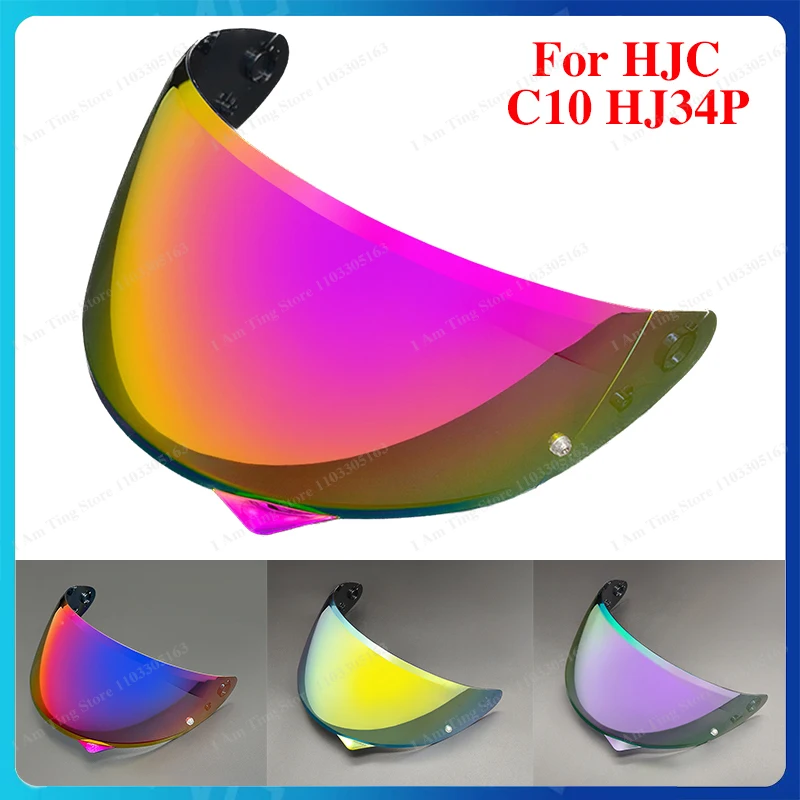 

Визор для мотоциклетного шлема C10, линза для HJC C10 HJ34P, замена, защита от УФ-излучения, устойчивость к царапинам, пылезащита, аксессуары для шлемов
