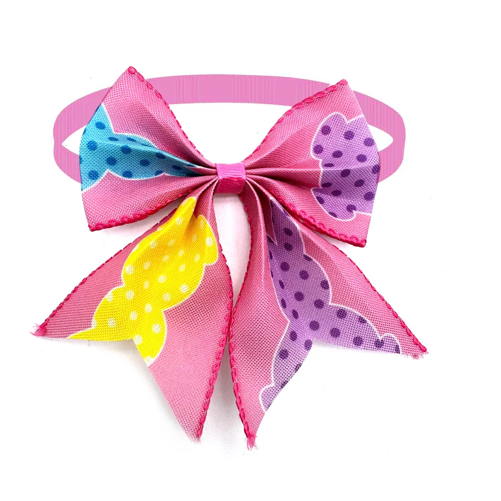 30/50pcs Pet Puppy Collars  Dog Bow Ties Adjustable Dog Grooming Bow Easter Rabbit Egg Accessories Pet Products Supplies