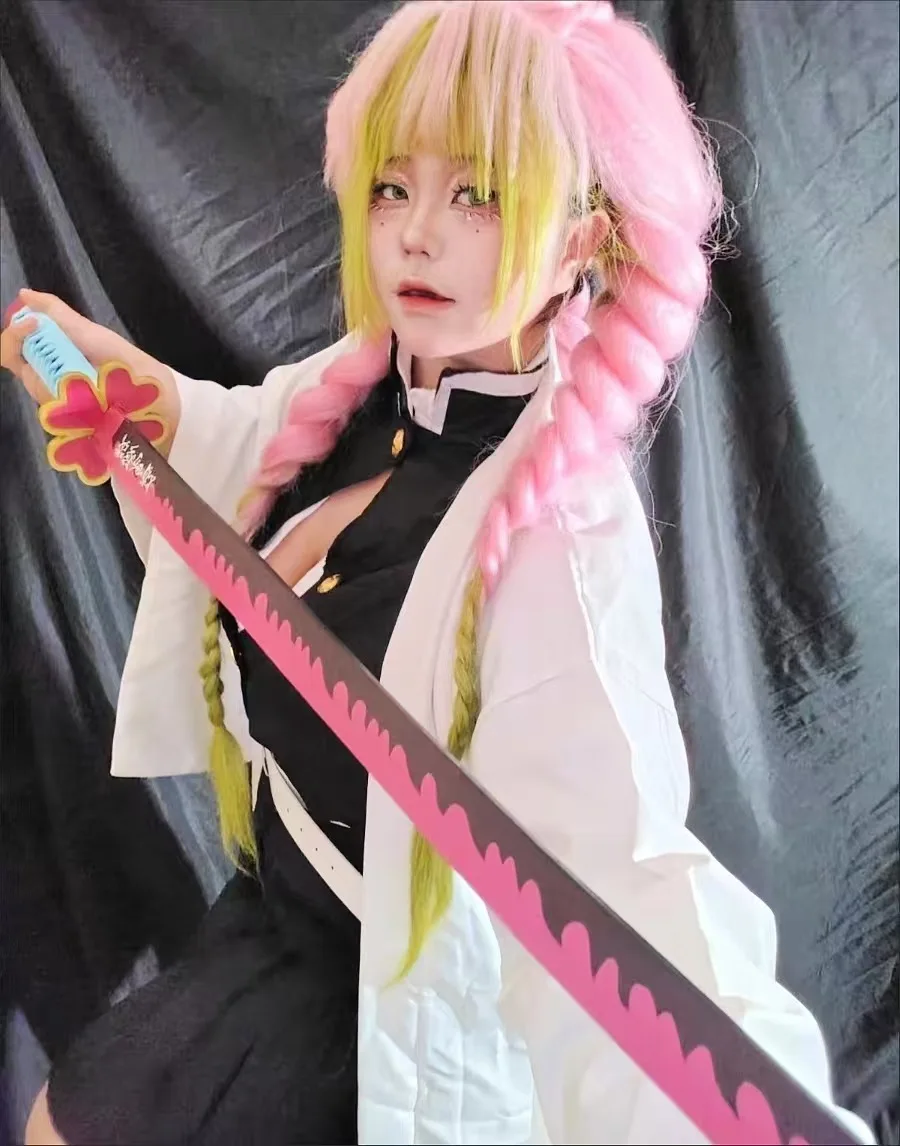 

Cosplay Costume Girl's Curvy-Fit Love Pillar Cosplay Uniform Anime Corps Inspired and wig