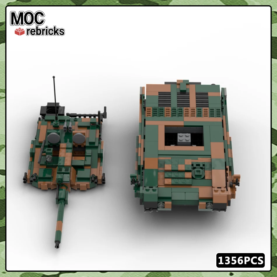 WW2 serie di armi militari K2 serbatoio di battaglia principale MOC Building Block soldati dell'esercito carro armato modello di veicolo mattoni giocattoli regali per bambini