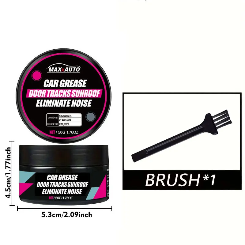 Car Lubrication Metal Chain Sunroof Track Grease Lubricating Car Home Doors Windows Grease Oil Car Repair Tool Polish kit