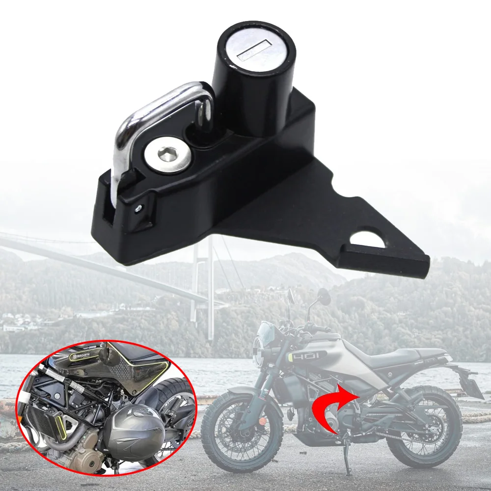 

Helmet Lock Fit For SVARTPILEN401 SVARTPILEN 401 125 200 250 VITPILEN 401 Motorcycle Accessories Anti-theft Security Mount Hook