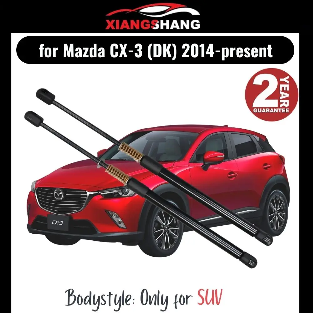 

2pcs Rear Tailgate Damper for Mazda CX-3 (DK) 2014-present SUV Tailgate WITH SPRING Trunk Boot Gas Charged Gas Struts