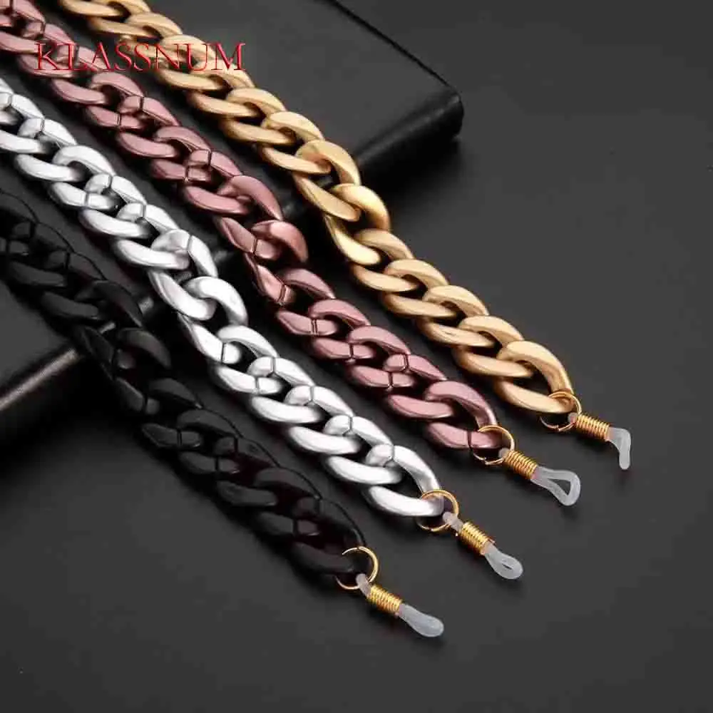 Anti-falling Chain of Acrylic Sunglasses 4 Color Lanyard Necklace  Glasses Chain Spectacles Reading Glasses Chain Neck Strap