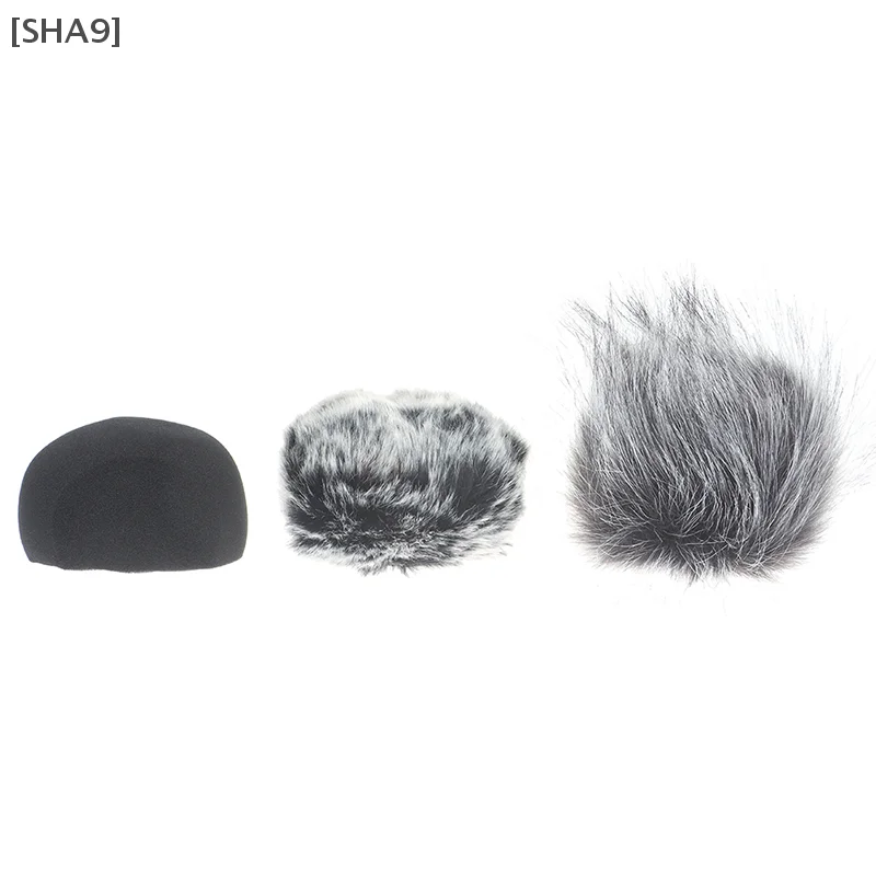 กระจกบังลมไมโครโฟน ZOOM H5 H6 ไมโครโฟนบันทึกโฟมกระจกบังลมไมโครโฟนความหนาแน่นสูงผ้าคลุมขนสัตว์