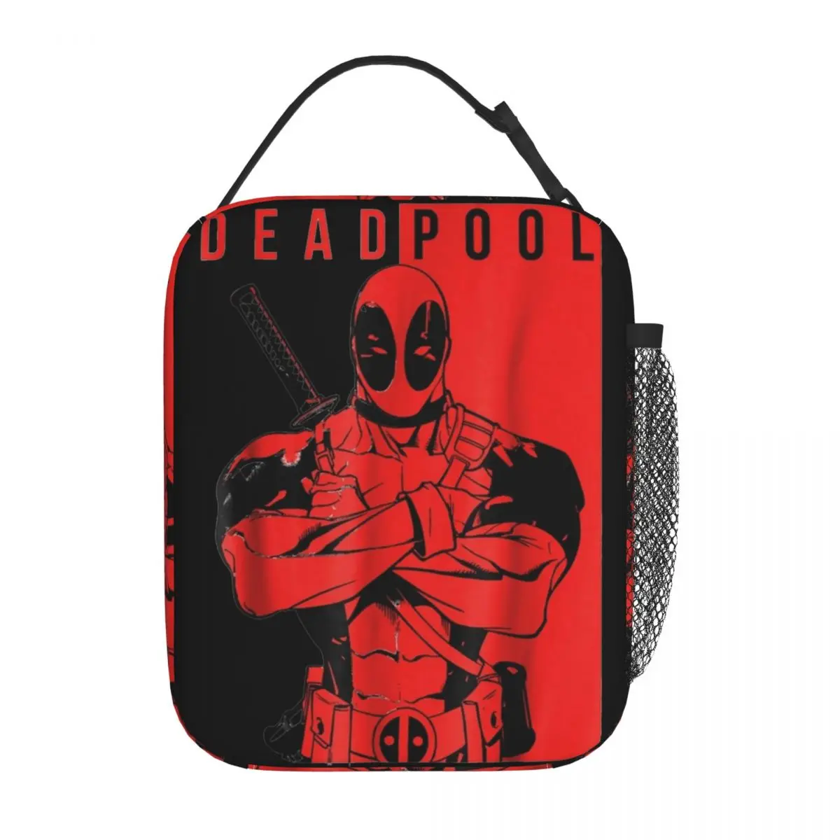 

Insulated Lunch Bags Deadpool & Wolverine Movie D&W Superhero Comic Storage Food Box Multifunction Cooler Thermal Bento Box