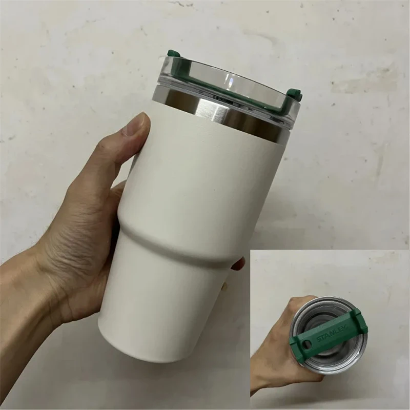 304 Stainless Steel Insulated Cup Convenient And Large Capacity Straw Coffee Cup Car Cup